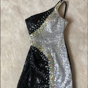 Vienna dress   One shoulder cocktail dress